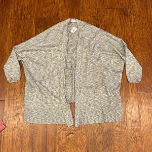Loft. Gray cardigan. Size large. NEW WITH TAGS!